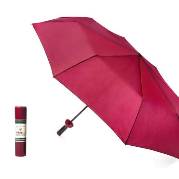 (NWT) Red Wine Bottle Shape Umbrella - Picture 2 of 9